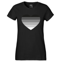 Damen T-Shirt Heterosexuell Flagge LGBTQ Herz