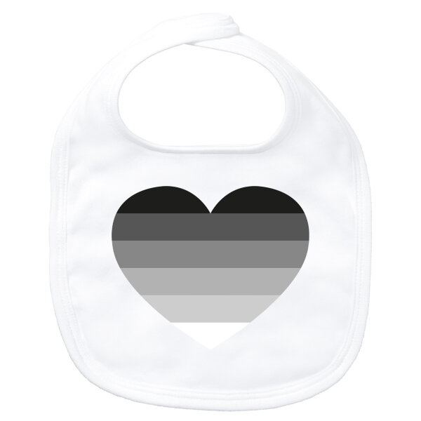 Baby Lätzchen Heterosexuell Flagge LGBTQ Herz Klettverschluss