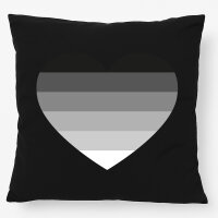 Kissen Heterosexuell Flagge LGBTQ Herz 40x40cm
