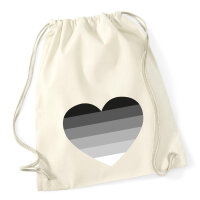 Turnbeutel Heterosexuell Flagge LGBTQ Herz 12 Liter