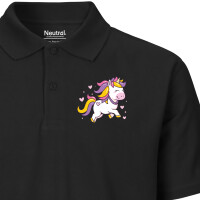 Herren Polo Shirt Einhorn Comic