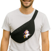 Bauchtasche Einhorn Comic 2,5 Liter Black