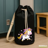 Seesack Einhorn Comic 20 Liter Black