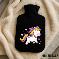 Wärmflasche Einhorn Comic