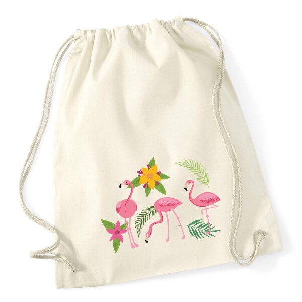 Turnbeutel Flamingos Comic 12 Liter