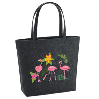 Filz Shopper Flamingos Comic 22 Liter