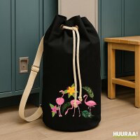 Seesack Flamingos Comic 20 Liter Black