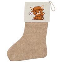 Weihnachtsstrumpf Schottisches Hochlandrind Zottelrind...