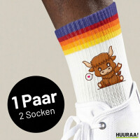 Unisex Socken Schottisches Hochlandrind Zottelrind Baumwolle