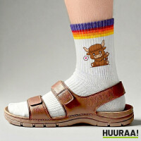 Unisex Socken Schottisches Hochlandrind Zottelrind Baumwolle