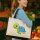 Jutetasche Schildkröte Comic 21 Liter Black