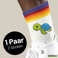 Unisex Socken Schildkröte Comic Baumwolle
