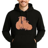Unisex Hoodie Capybara Paar Comic