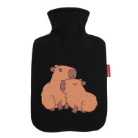 Wärmflasche Capybara Paar Comic
