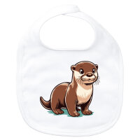 Baby Lätzchen Otter Comic Klettverschluss