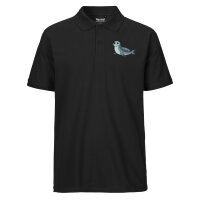 Herren Polo Shirt Seehund Comic
