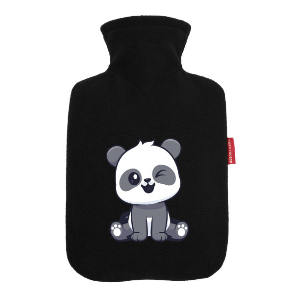 Wärmflasche Panda Comic