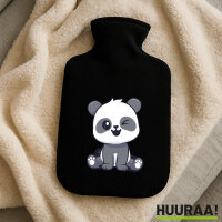 Wärmflasche Panda Comic