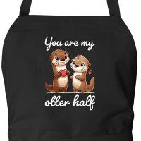 Schürze You are my otter half Paar mit Taschen