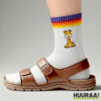Unisex Socken Giraffe Comic Baumwolle