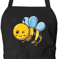 Schürze Biene Comic mit Taschen