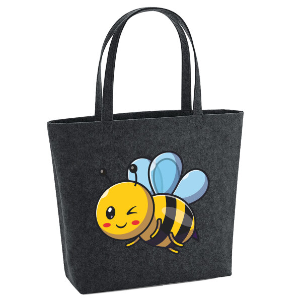 Filz Shopper Biene Comic 22 Liter