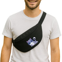 Bauchtasche Cool Cat Comic 2,5 Liter Black