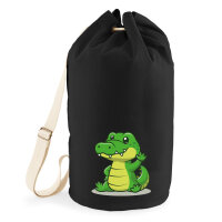 Seesack Krokodil Comic 20 Liter Black