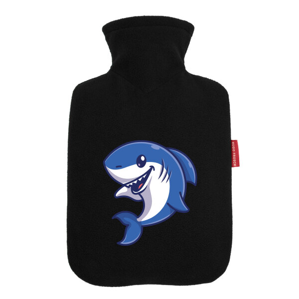 Wärmflasche Hai Comic