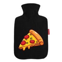 Wärmflasche Pizza Stück Comic