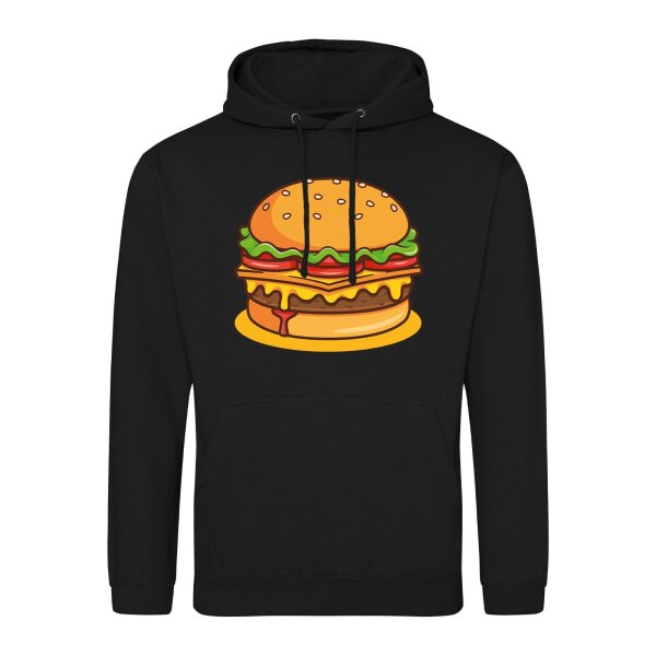 Unisex Hoodie Burger Comic