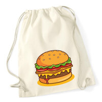 Turnbeutel Burger Comic 12 Liter