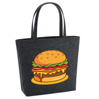 Filz Shopper Burger Comic 22 Liter