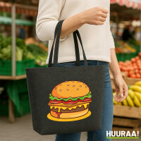 Filz Shopper Burger Comic 22 Liter