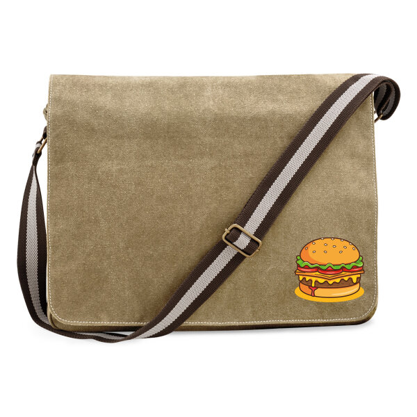 Umhängetasche Burger Comic 14 Liter