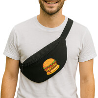 Bauchtasche Burger Comic 2,5 Liter Black