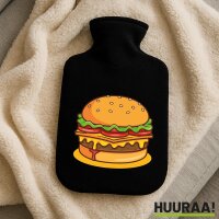 Wärmflasche Burger Comic