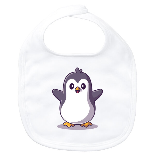 Baby Lätzchen Pinguin Comic Klettverschluss