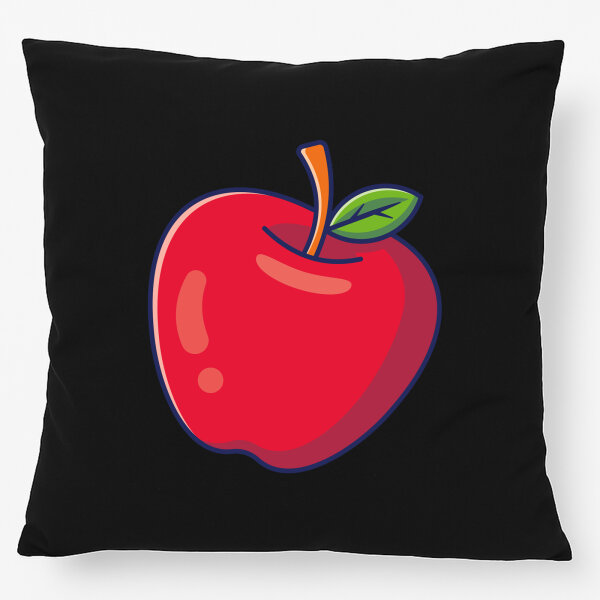Kissen Apfel Comic 40x40cm