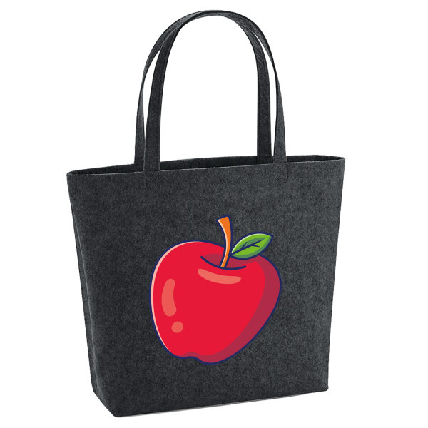 Filz Shopper Apfel Comic 22 Liter