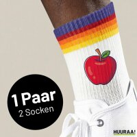 Unisex Socken Apfel Comic Baumwolle