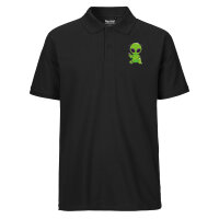 Herren Polo Shirt Alien Comic