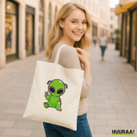 Jutebeutel Alien Comic 10 Liter