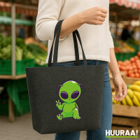 Filz Shopper Alien Comic 22 Liter