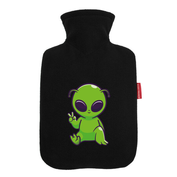 Wärmflasche Alien Comic