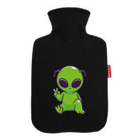 Wärmflasche Alien Comic