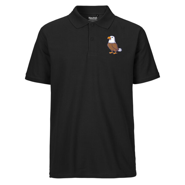 Herren Polo Shirt Adler Comic