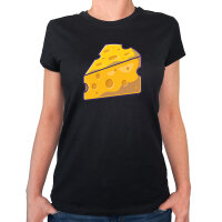 Damen T-Shirt Käse Comic