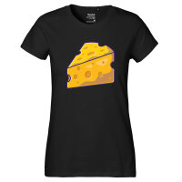 Damen T-Shirt Käse Comic