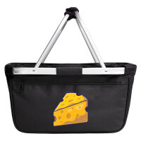 Einkaufskorb faltbar Käse Comic 20 Liter Black